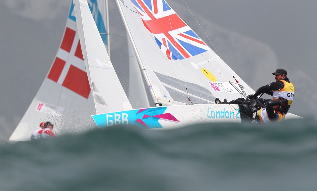 Team GBR is currently leading the Star class going into the medal race © Richard Langdon /Ocean Images http://www.oceanimages.co.uk